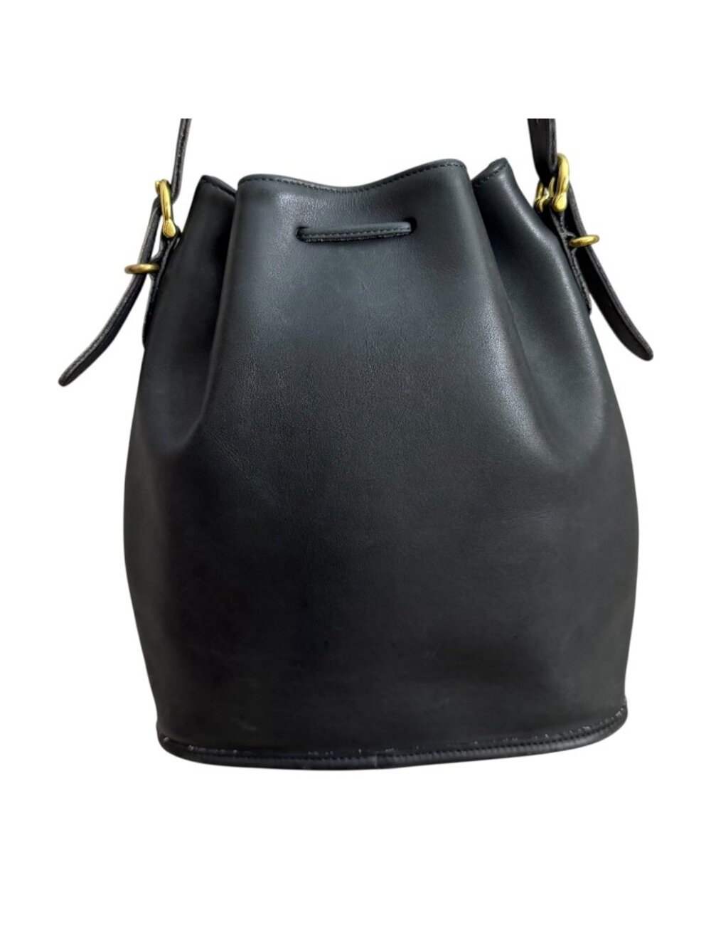 Vintage Coach 9804 Equestrian Bucket Bag Navy Drawstring Crossbody - Picture 3 of 11